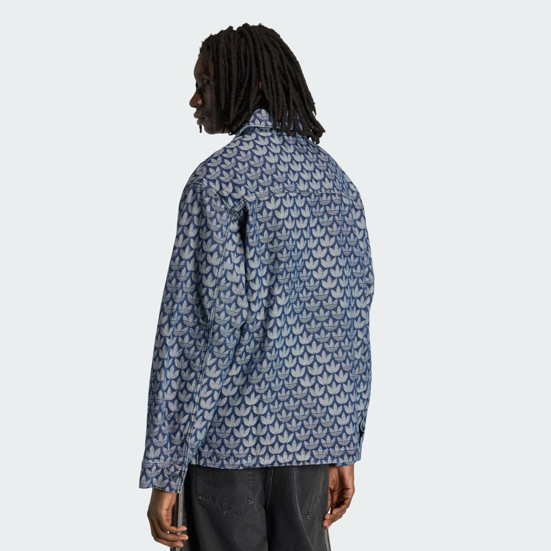 Detalle 2 de Adidas CAMISA VAQUERA MONOGRAM en azul