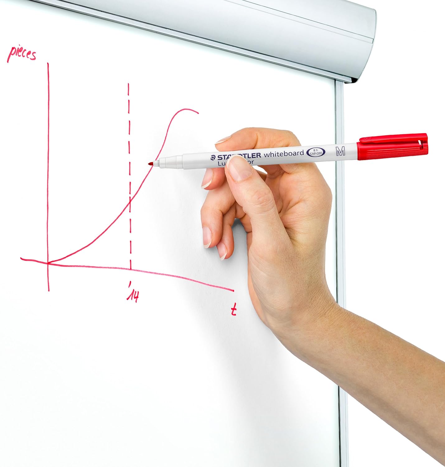 Thumbnail 3 de Staedtler 301 WP6 Whiteboard Pens (Pack of 6) – xylene & toluene free ink