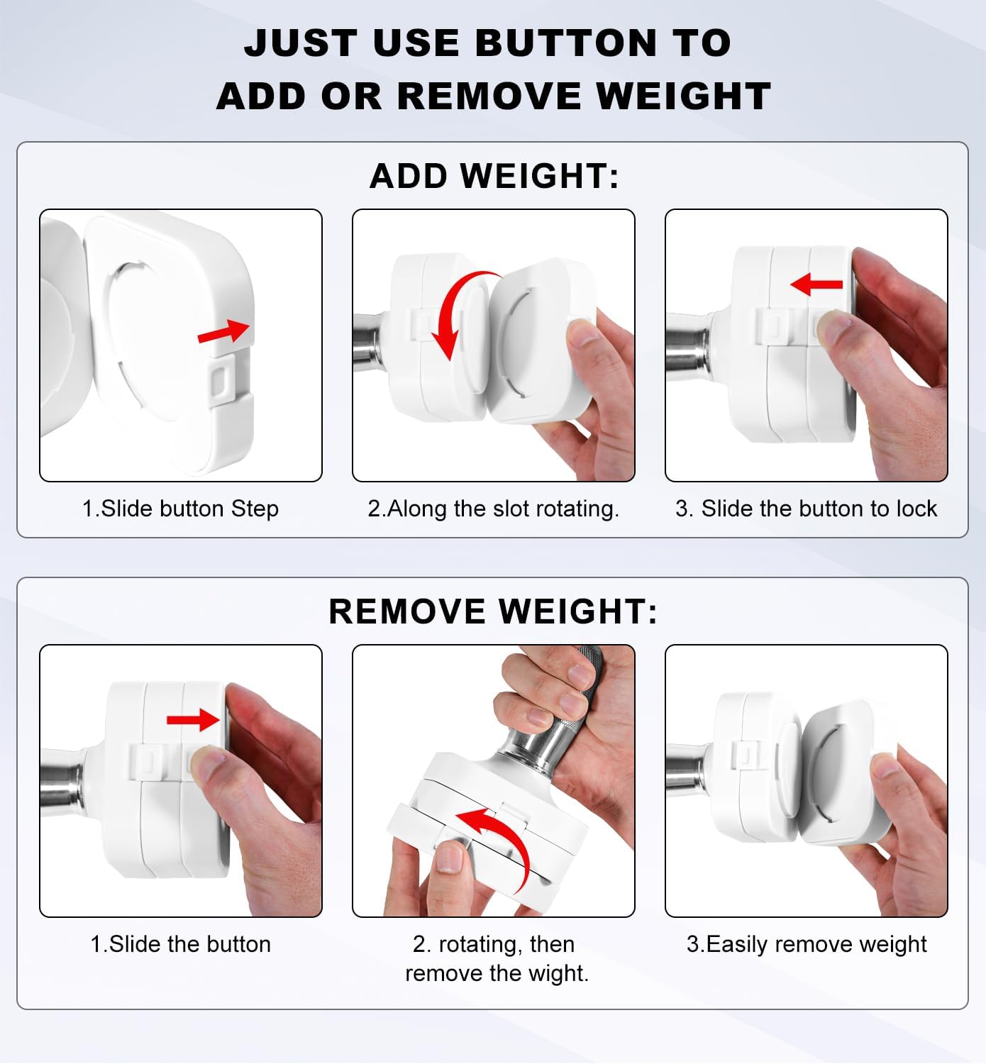 Thumbnail 6 de Adjustable Dumbbell Set 50LB for Home Gym 🏋