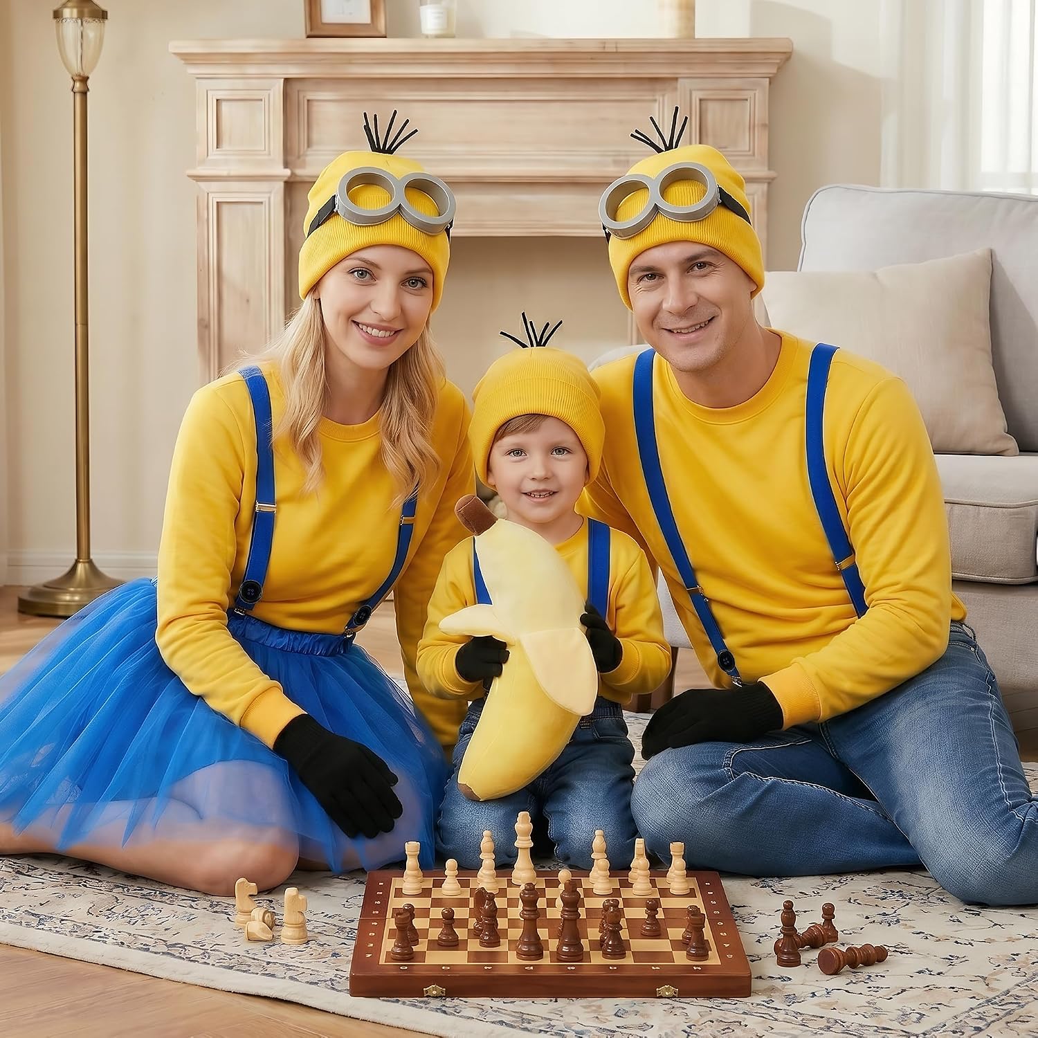 Detalle 2 de Rilcn Cosplay Costume Accessory Set for Adults – Complete Yellow Duo Costume