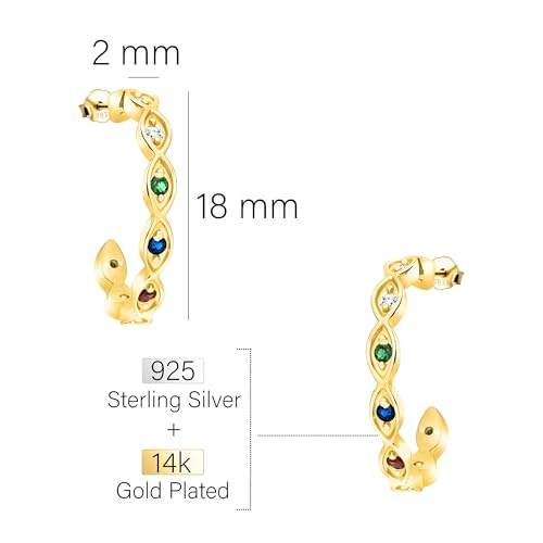 Detalle 2 de Boucles d’oreilles SOFIA MILANI argent 925 zircon