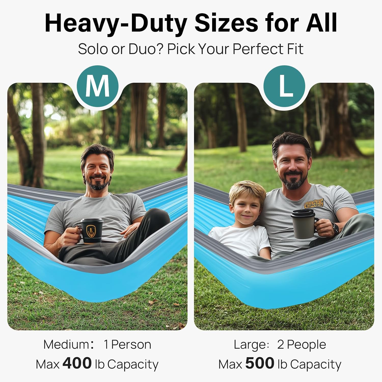 Detalle de Kootek Camping Hammock: Portable Nylon Hammock with Tree Straps & Carry Bag