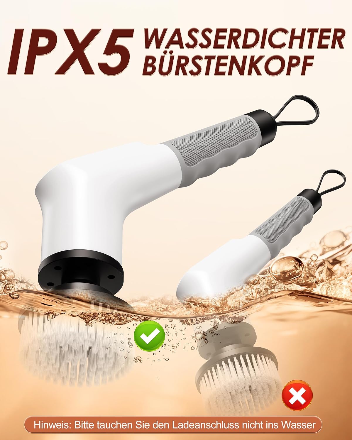 Thumbnail 6 de Brosse de nettoyage électrique rotative 8 têtes