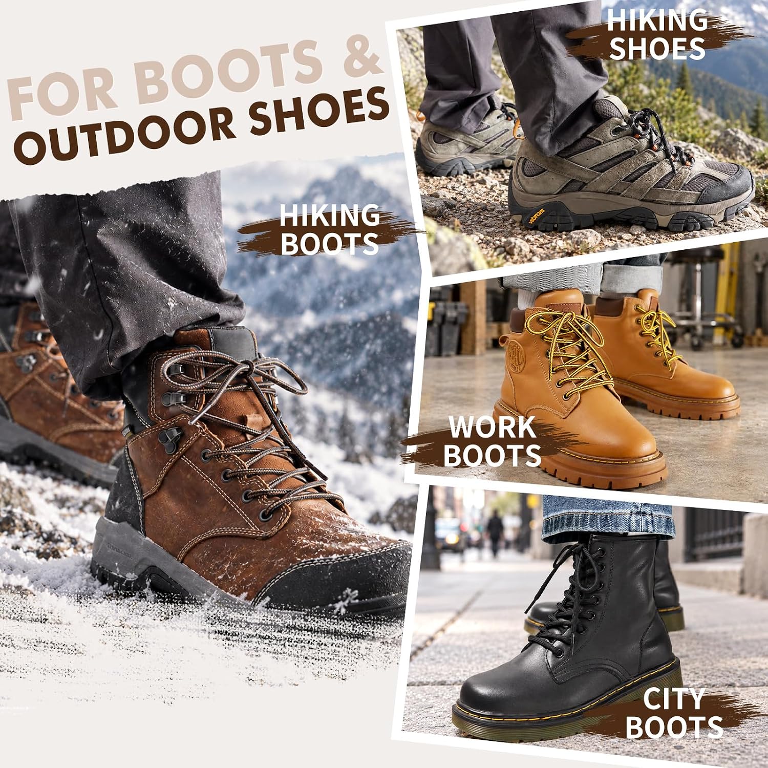 Thumbnail 6 de Stepace Round Boot Laces, Polyester