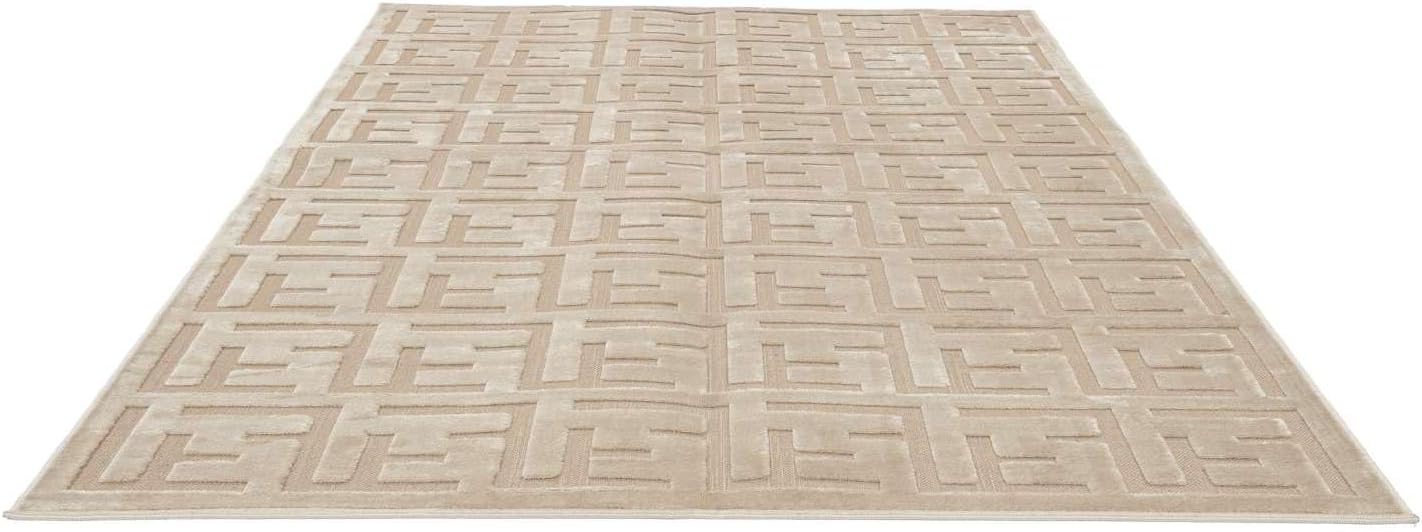 Detalle de RugVista Dakari Rug, 160 x 230 cm, Beige, Medium Pile