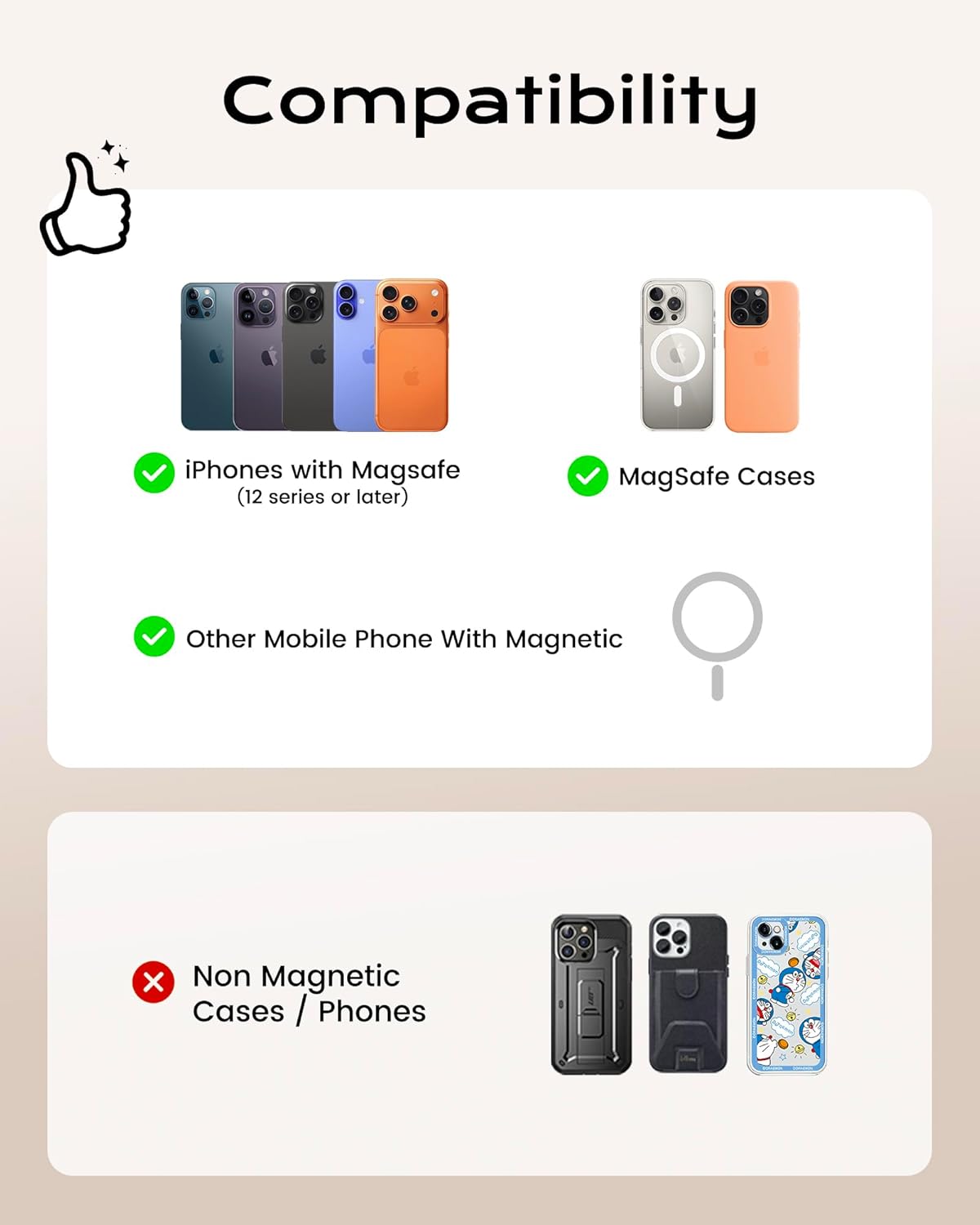 Thumbnail 5 de KPNEOL MagSafe Wallet for iPhone 3-Card
