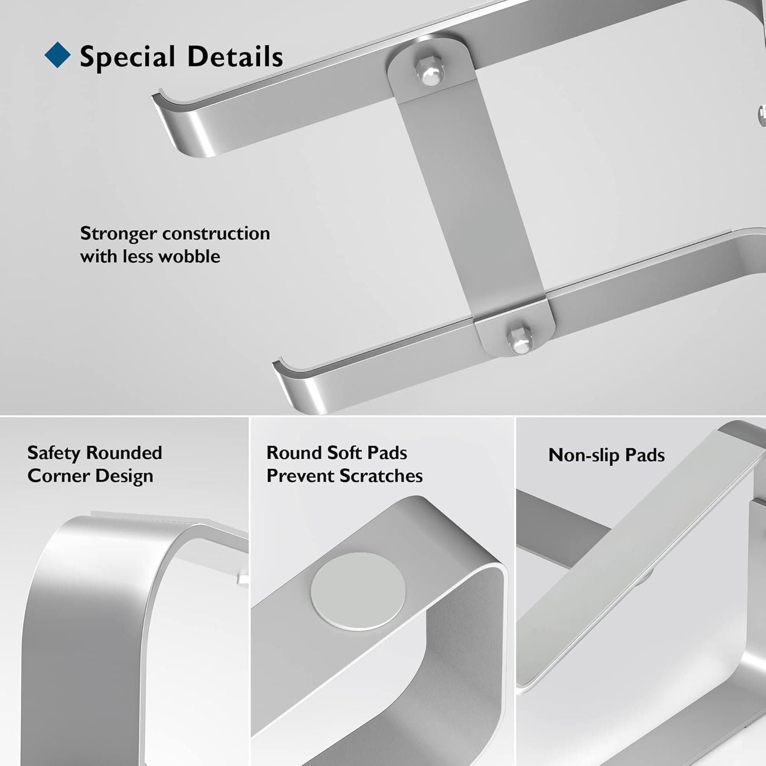 Thumbnail 6 de BONTEC Soporte Portátil para Portátiles 10-17" 🖥️ Plata