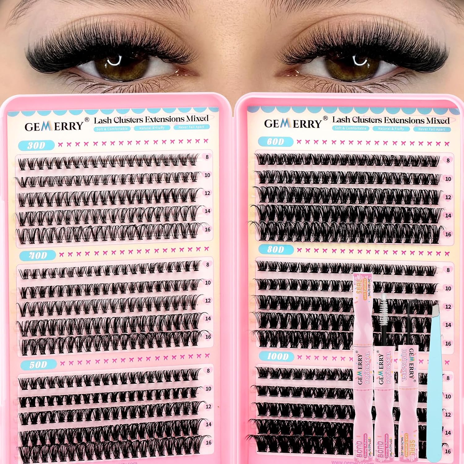 Detalle de GEMERRY Lash Cluster Kit 8–16mm