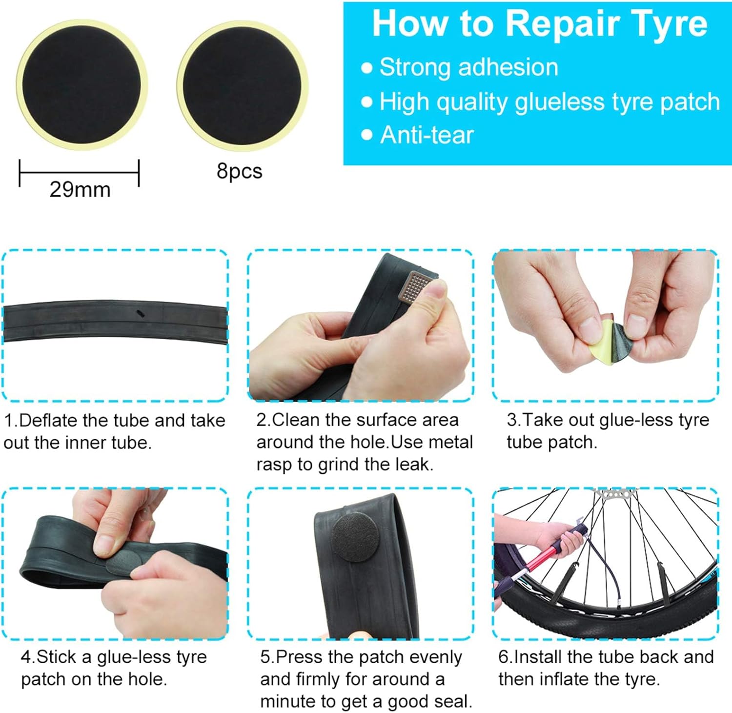 Thumbnail 5 de CHUMXINY 16‑in‑1 Bike Repair Kit