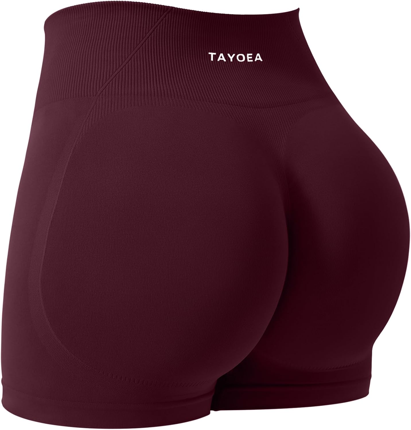 Detalle de TAYOEA Sport Shorts Damen – Scrunch Butt Lift, Seamless Push Up Kurz, Yoga & Fitness