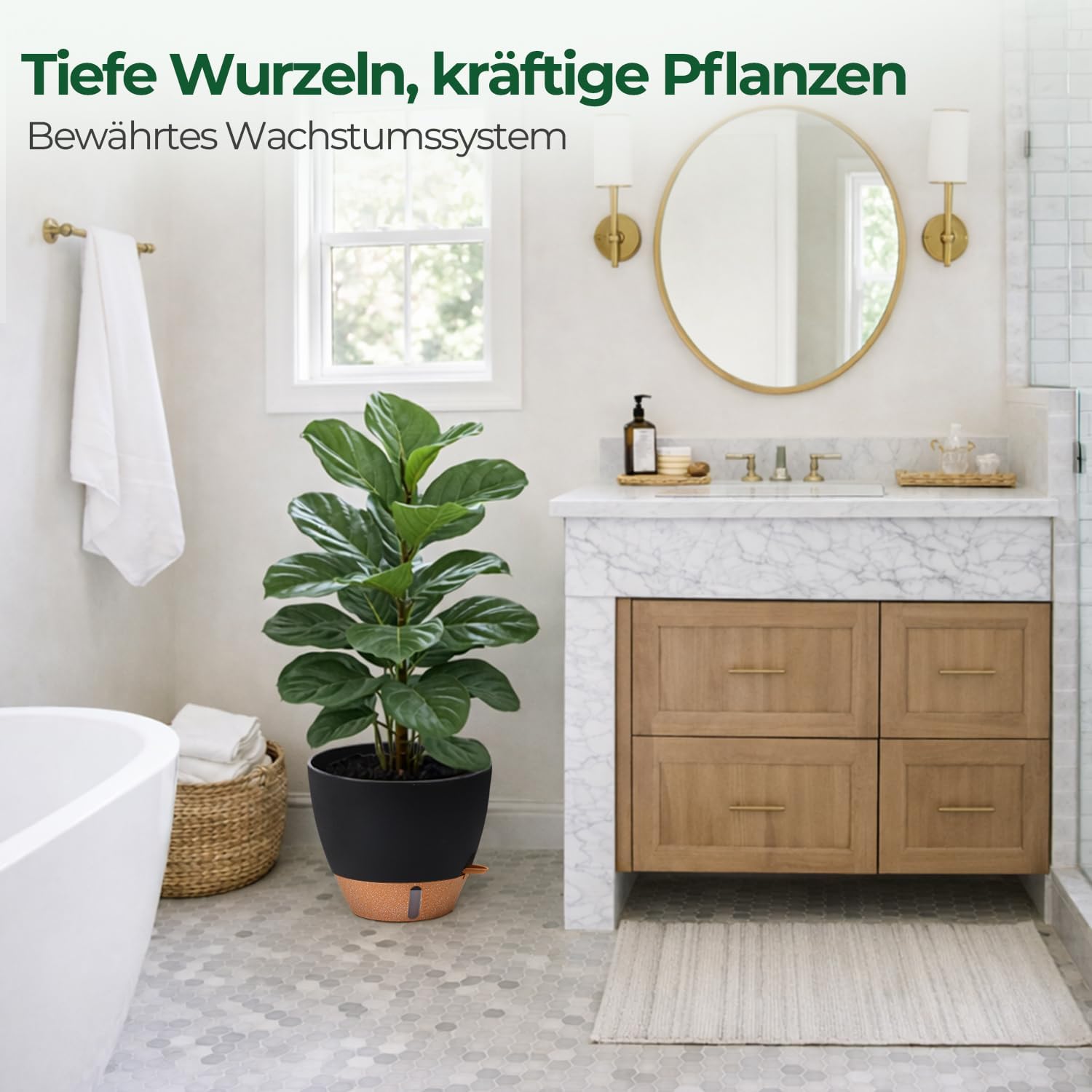 Thumbnail 6 de T4U T4U 2er Set selbstbewässernder Blumentopf 30 cm