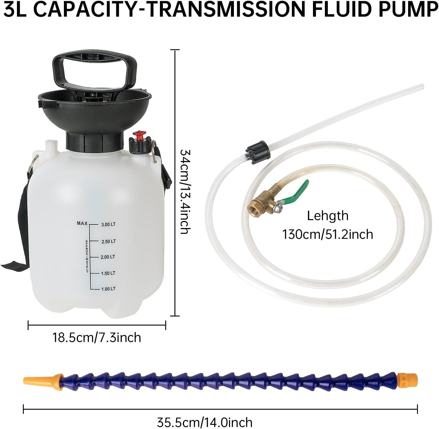 Detalle de LEMOTO 3L Pump Tool (6403141) manual gear oil and transmission fluid filler