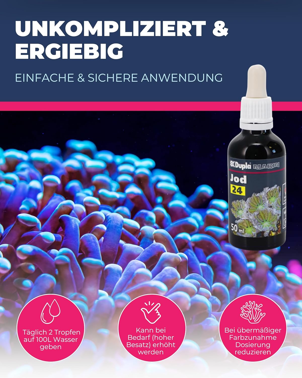 Thumbnail 4 de Dupla Marin Jod 24, 50 ml – essentielles Spurenelement für Meerwasseraquarien