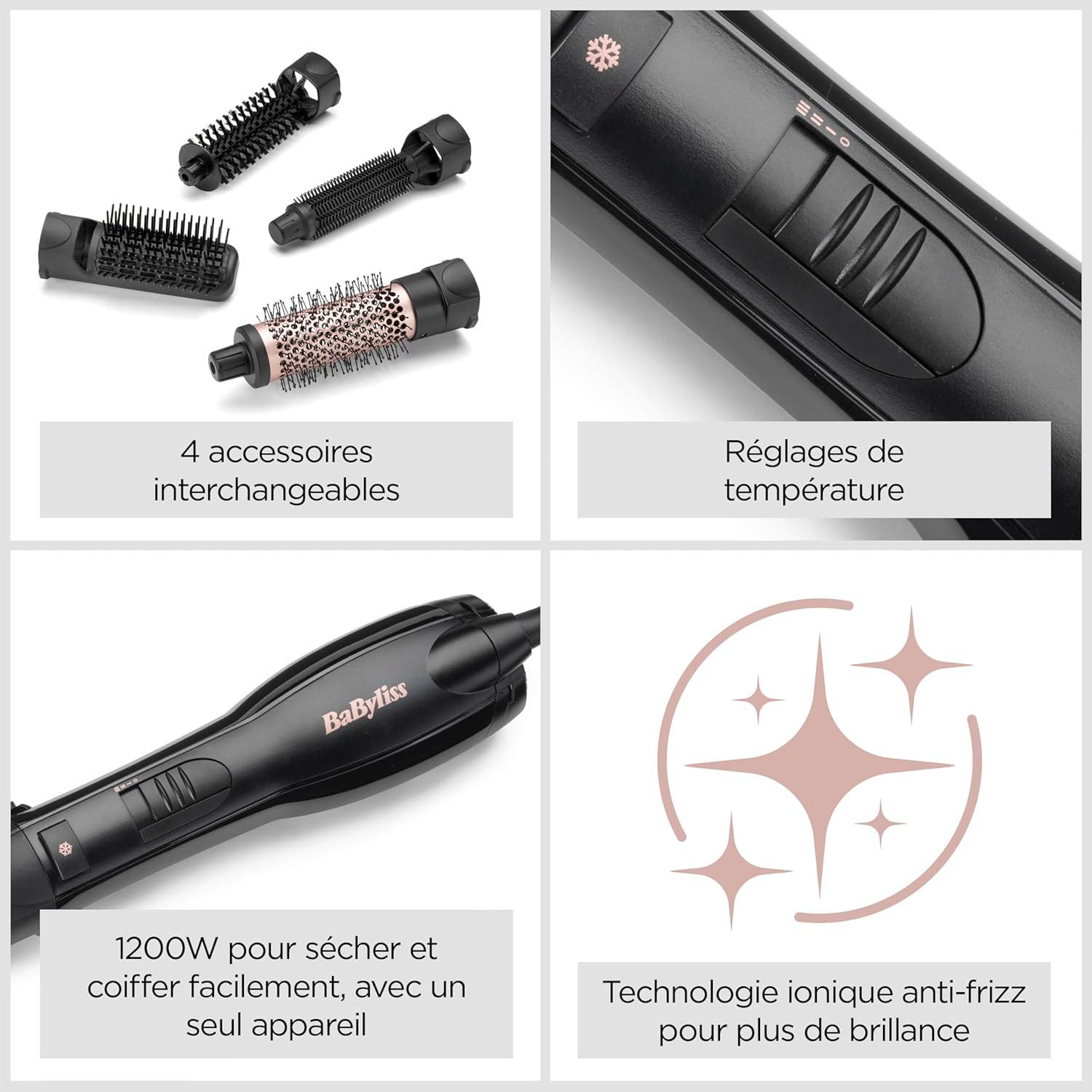 Thumbnail 6 de BaByliss Smooth Finish 1200 – Brosse soufflante 4-en-1