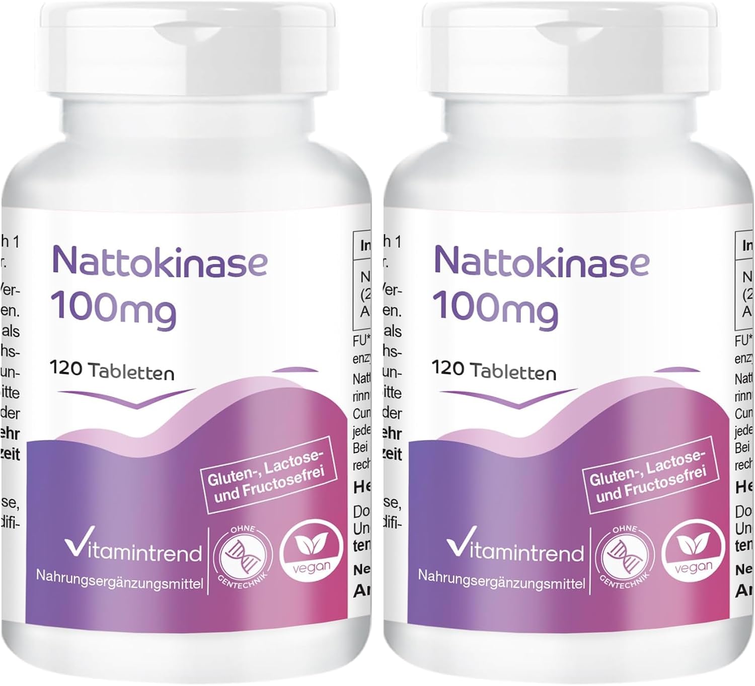 Thumbnail 6 de Vitamintrend Nattokinase hochdosiert 100 mg – 120 Tabletten, vegan, made in Deutschland