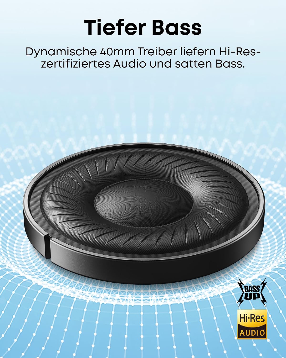 Detalle de soundcore Q20i kabelloser Kopfhörer 40h