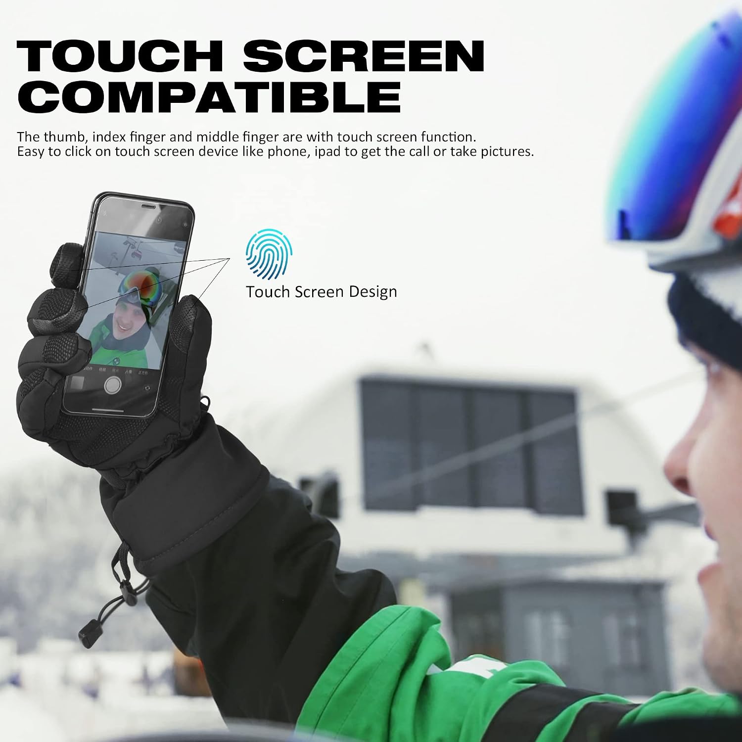 Thumbnail 4 de MCTi Men's Waterproof Ski Gloves