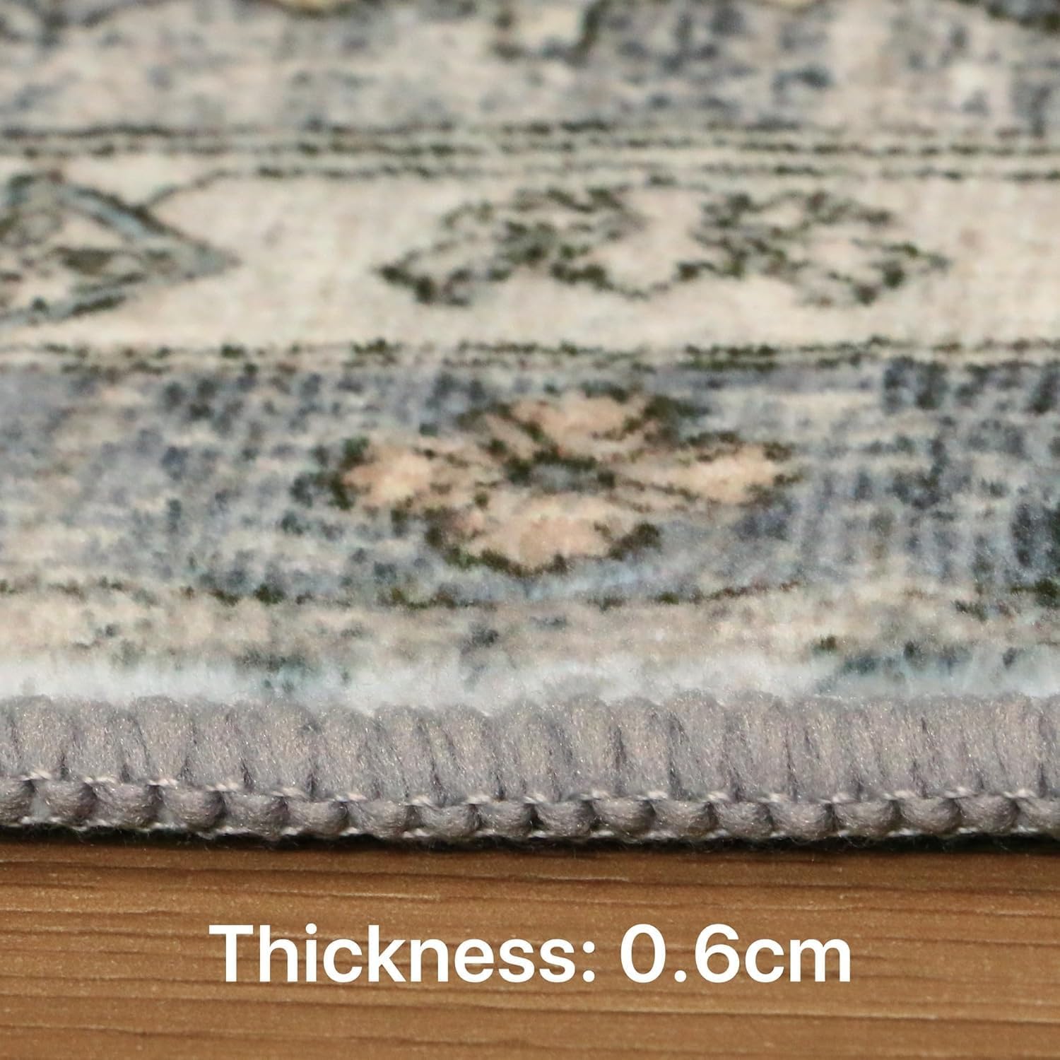 Thumbnail 4 de GENIMO Washable Rug 200x290cm – extra large non-slip floral carpet for living rooms and home offices