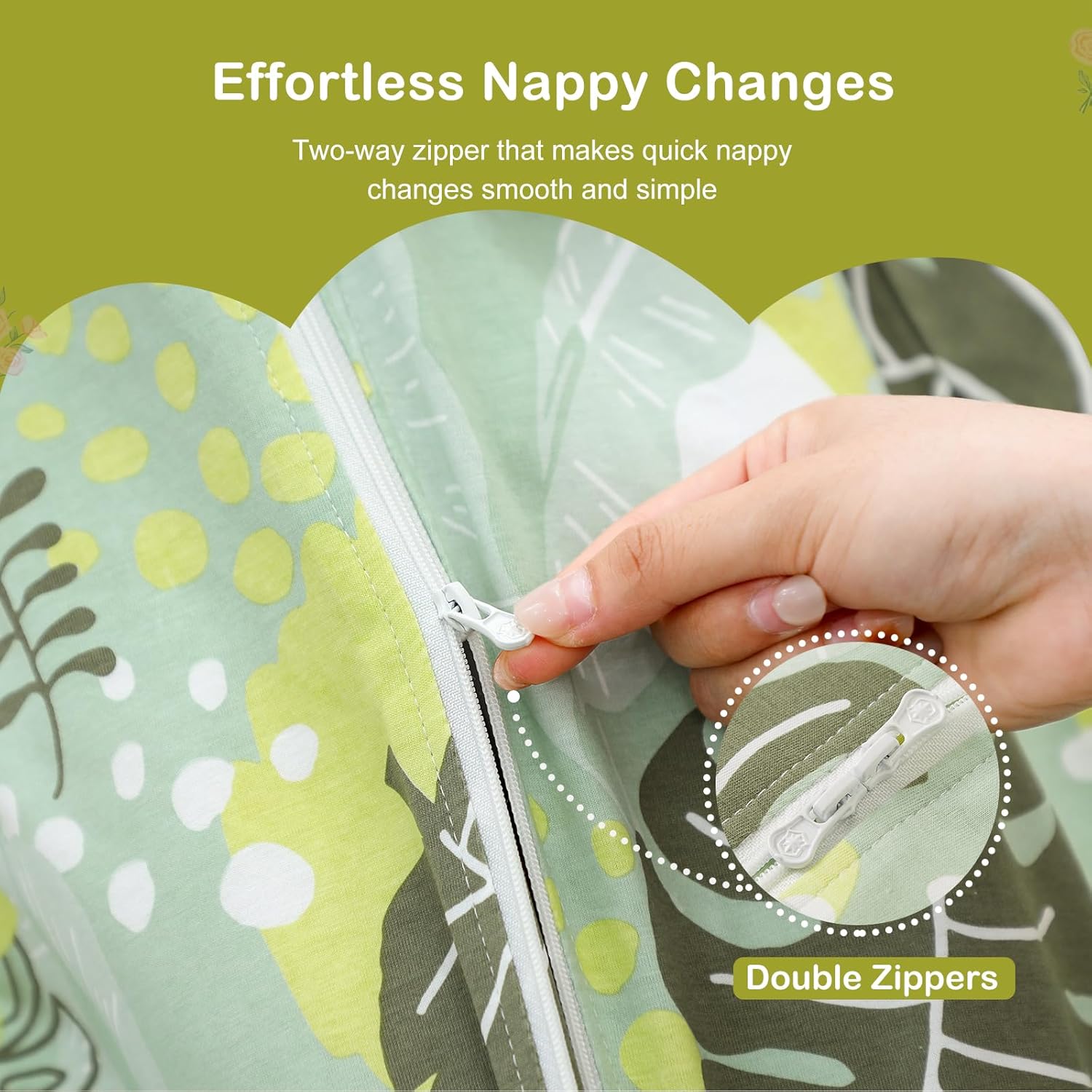 Thumbnail 5 de Nivolltha 2 Pack Super Soft 0.5 TOG Baby Sleeping Bags – 100% Cotton, Breathable Summer Wearable Blankets (18-36 Months)