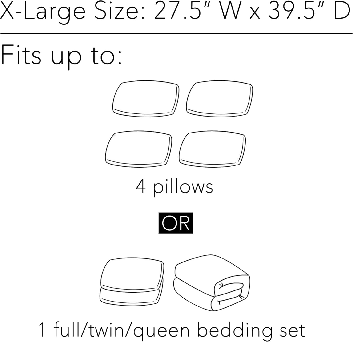 Thumbnail 4 de SpaceAid Jumbo Vacuum Storage Bags 3-pack