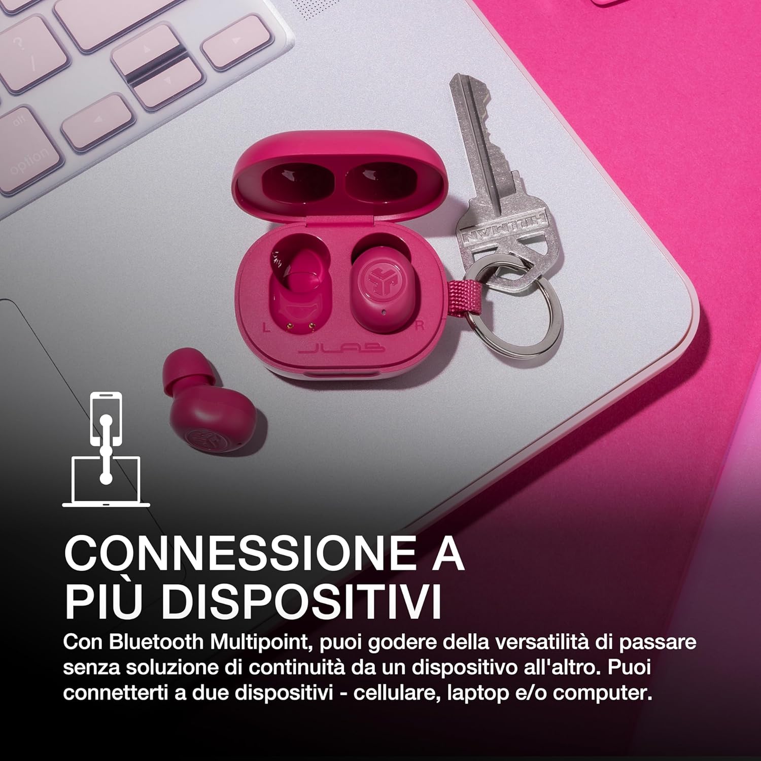 Thumbnail 2 de JLab JBuds Mini Auricolari Bluetooth true wireless in-ear con custodia e 20H+ autonomia, menta