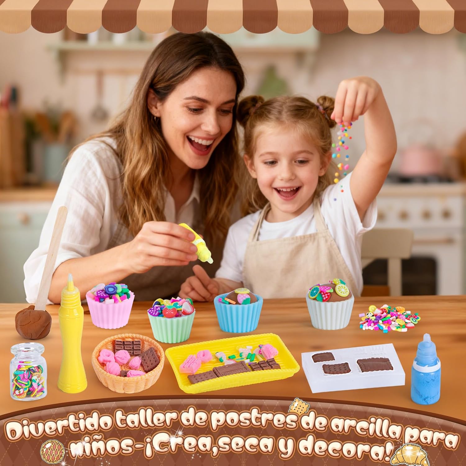 Detalle de Kit manualidades Pan con luz LED 80 g silicona