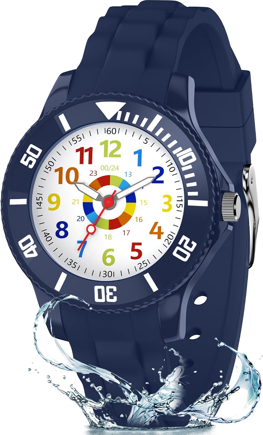 Detalle de Ayybboo Analog-Kinderuhr für Jungen und Mädchen 4–12 Jahre