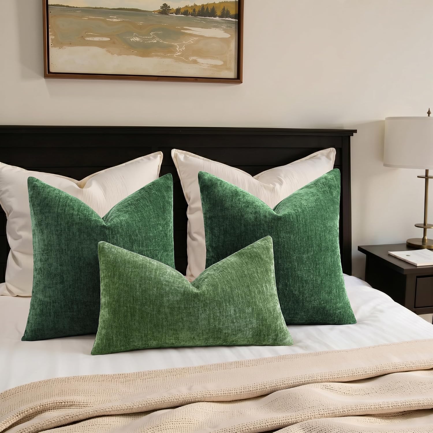 Thumbnail 4 de decorUhome Chenille Pillow Covers 22x22