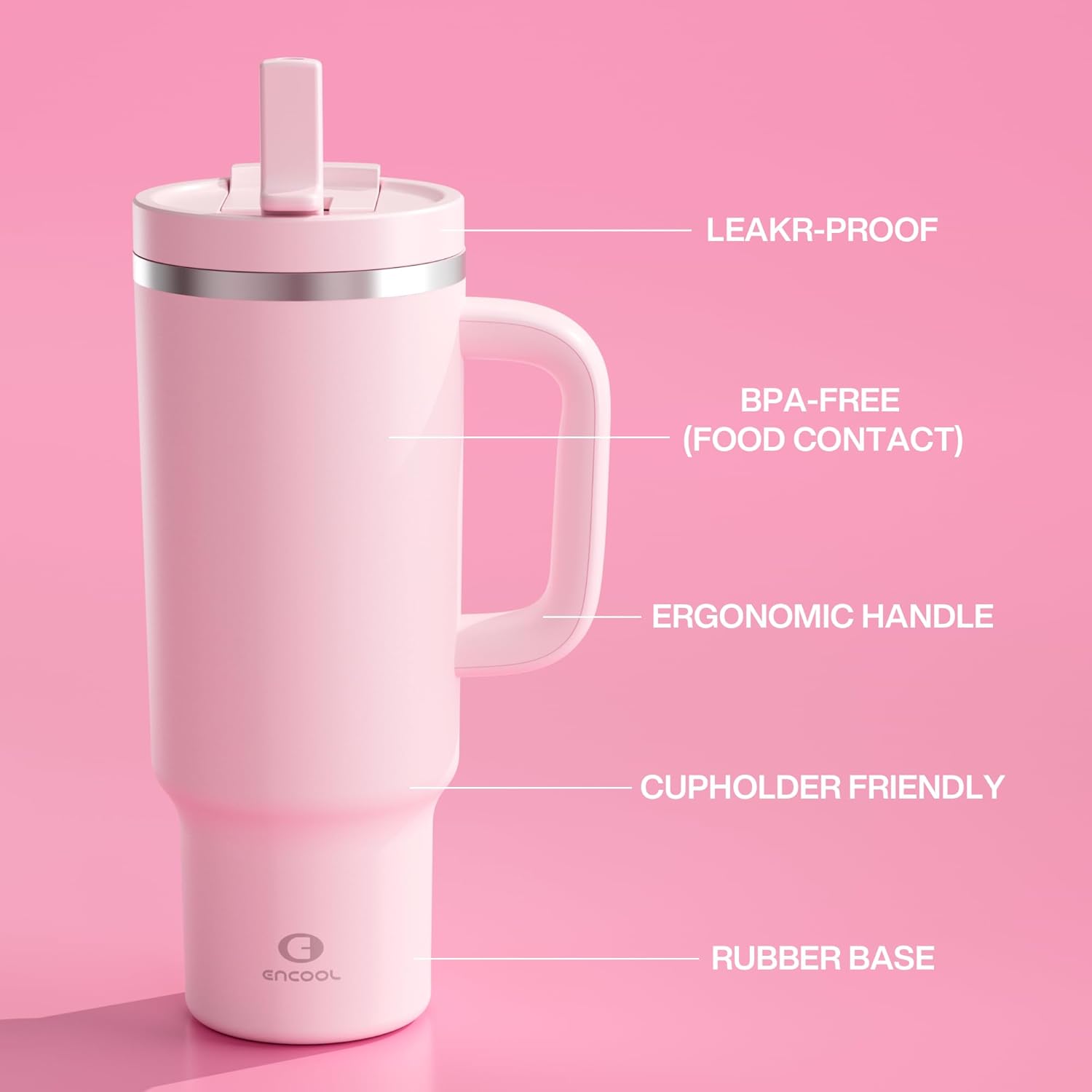 Thumbnail 4 de 40 oz Insulated Tumbler with Handle 🥤