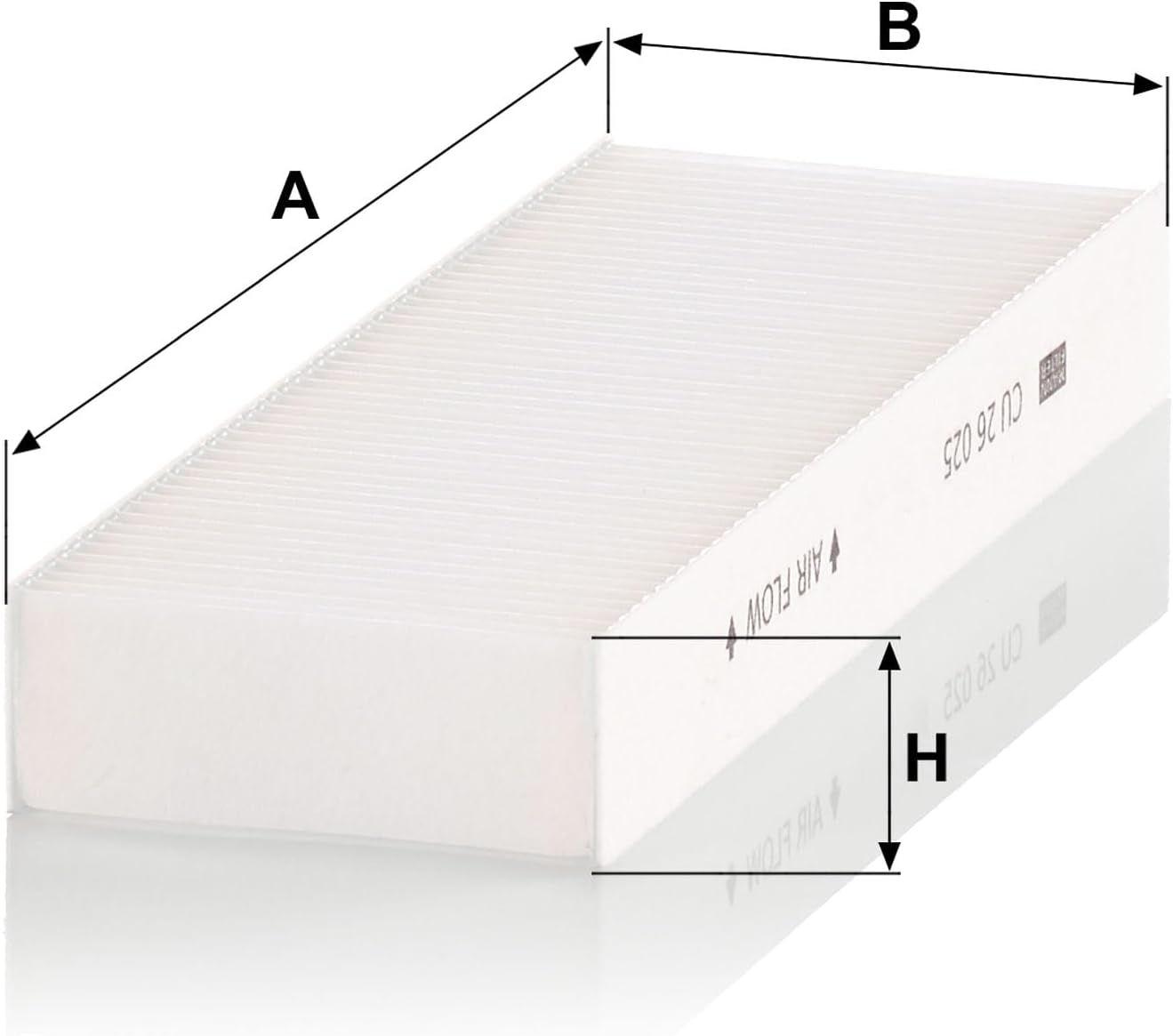 Thumbnail 2 de MANN-FILTER CU 26 025-2 Filtres d'air de cabine (lot de 2) pour camping-cars et utilitaires
