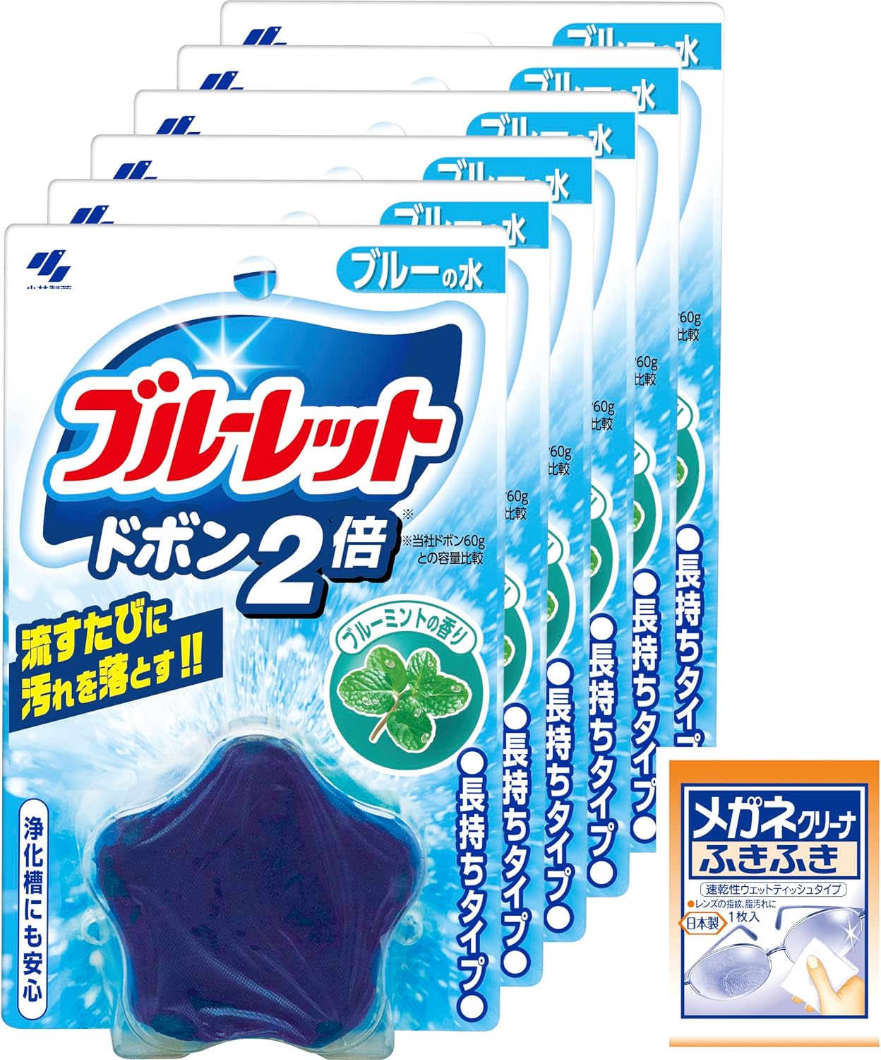 Thumbnail 3 de ブルーレット ドボン2倍 無色せっけんの香り トイレ用タブレット 120g×6個