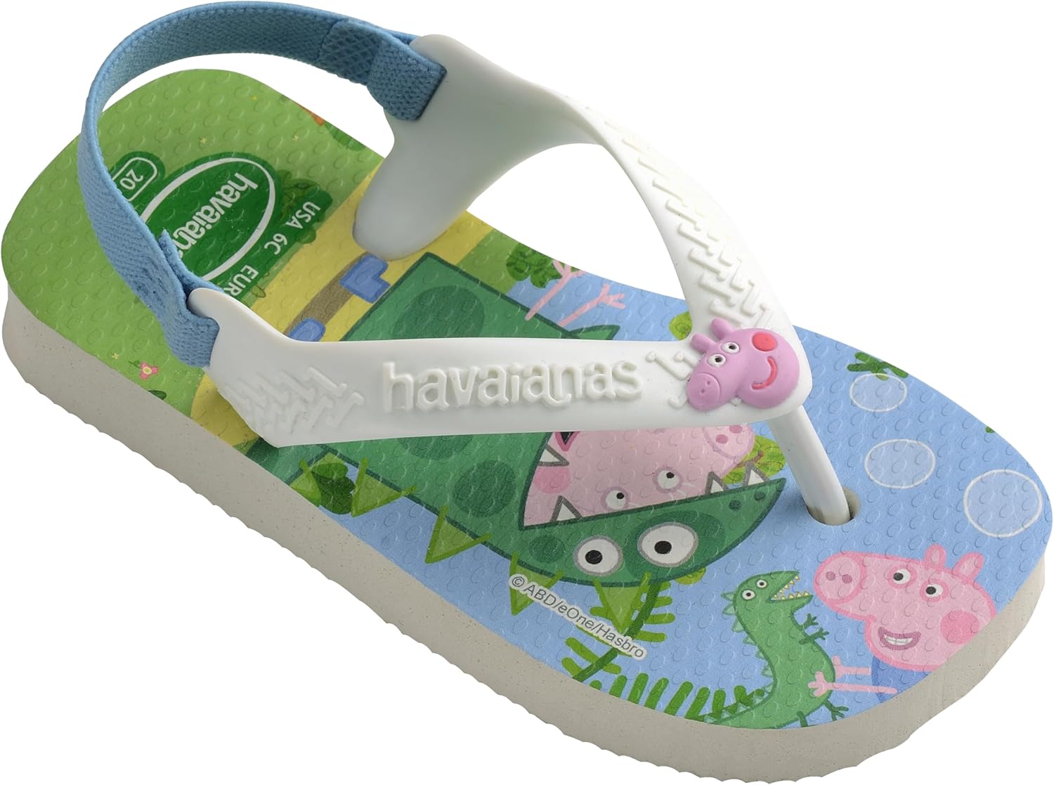 Thumbnail 2 de Havaianas Baby Peppa Pig Unisex Kinder FlipFlop White 21 EU – komfortabler Allrounder für kleine Füße