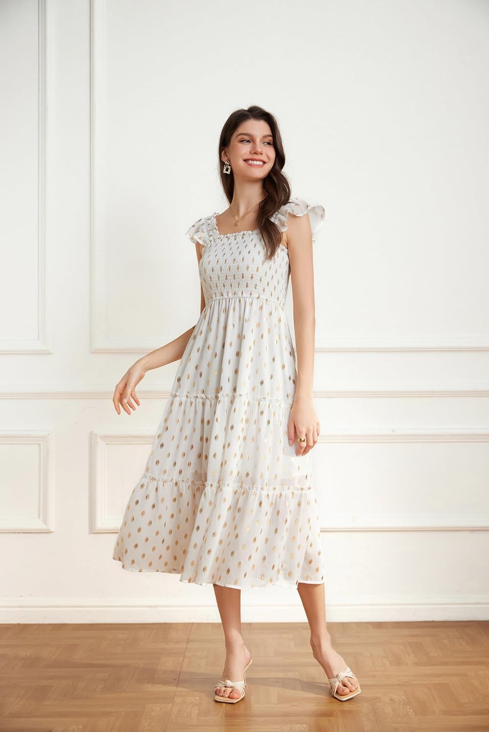 Thumbnail 2 de GRACE KARIN Women's Sleeveless Casual Dress: Summer A-line with Flutter Sleeves