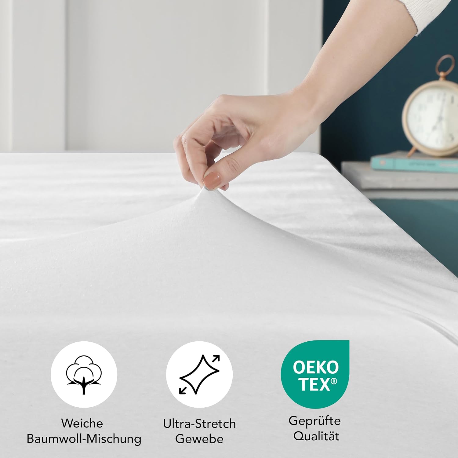 Detalle 2 de Utopia Bedding Jersey Spannbettlaken 200 x 200