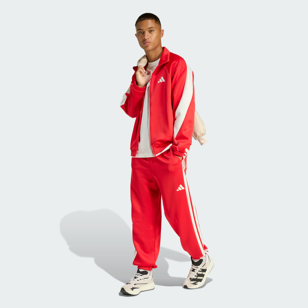 Detalle de Sudadera Stadium de Adidas Rojo