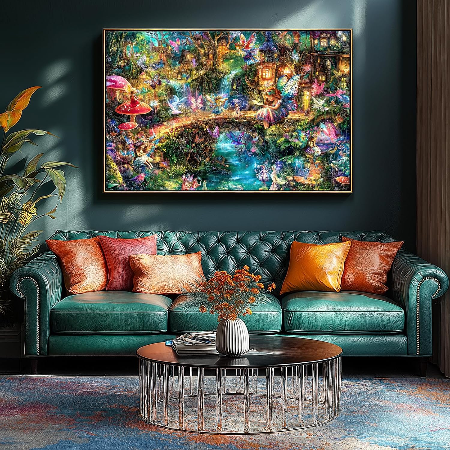 Detalle 2 de Blueforest Fantasy Elf World 1000-piece puzzle 🧩