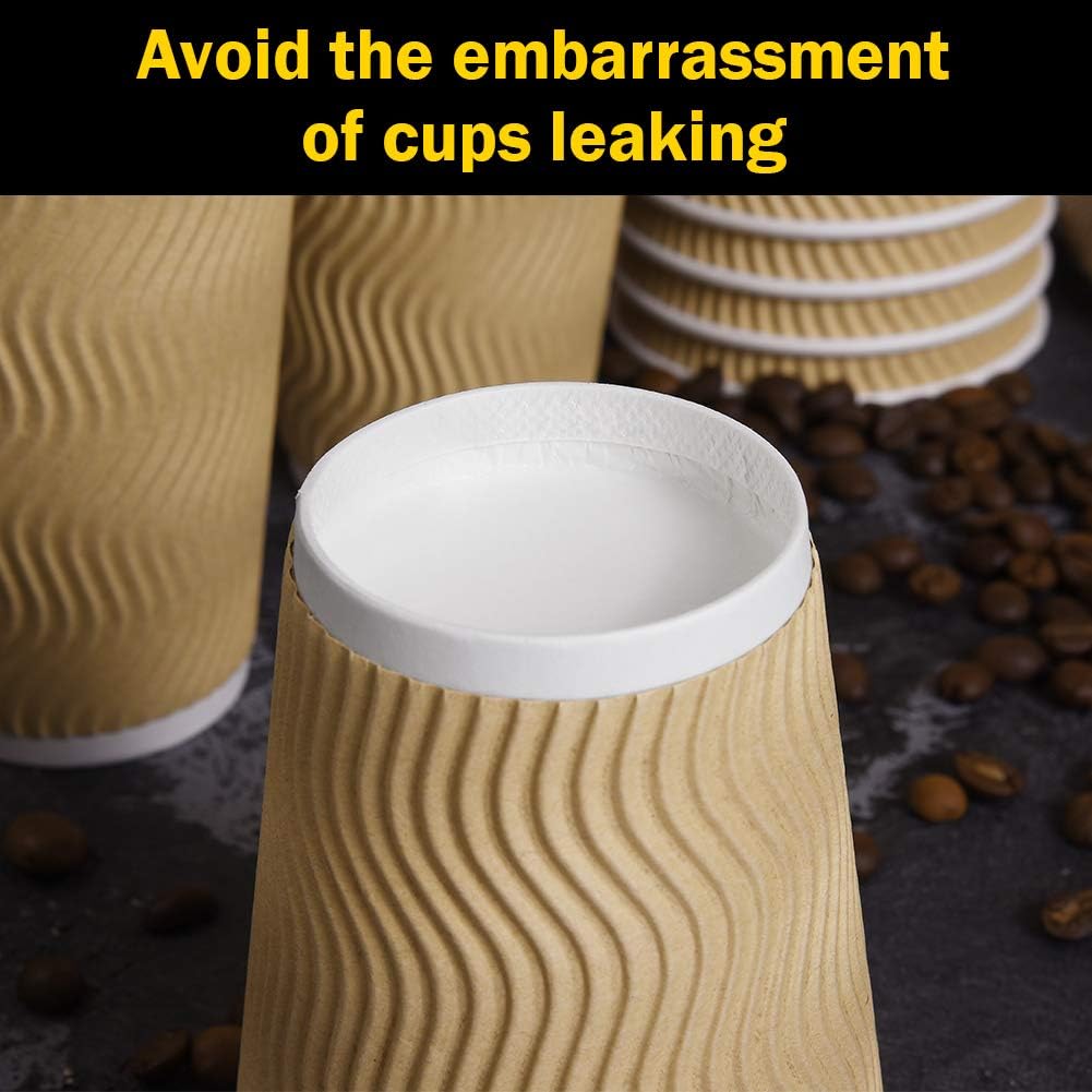 Detalle de SPRINGPACK Paper Coffee Cups 100 pack 🥤
