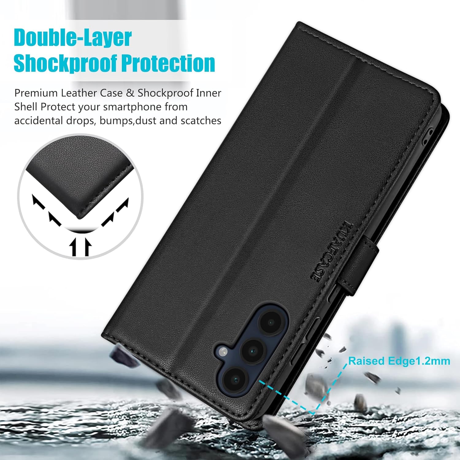 Thumbnail 2 de Kuafcase Samsung A16 wallet case 4 slots