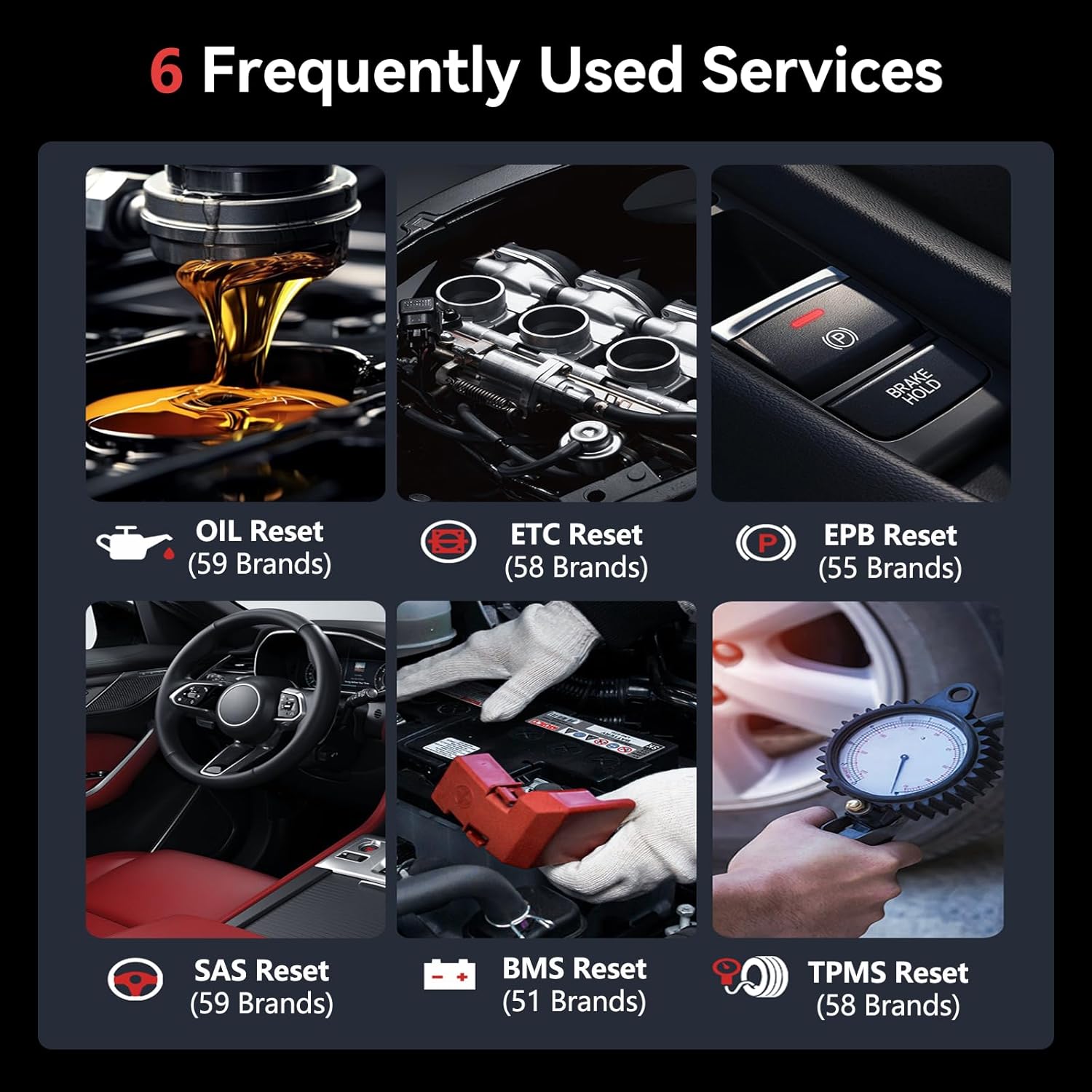 Detalle de iCarsoft E660 OBD2 Scanner (E660) – engine, ABS, SRS diagnostics plus reset services