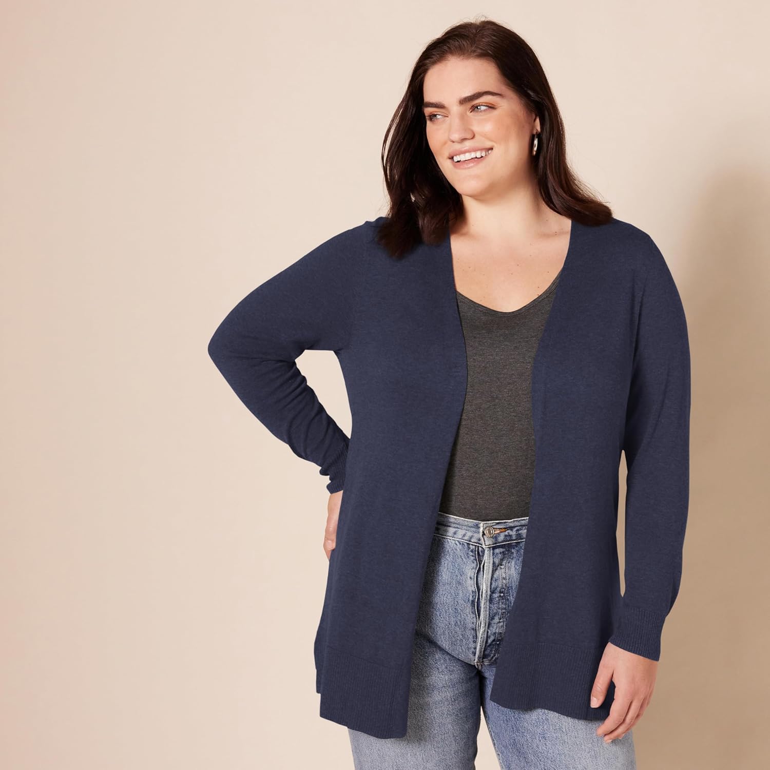 Thumbnail 4 de Amazon Essentials Women's Lightweight Long Open-Front Cardigan (Available in Plus Size)