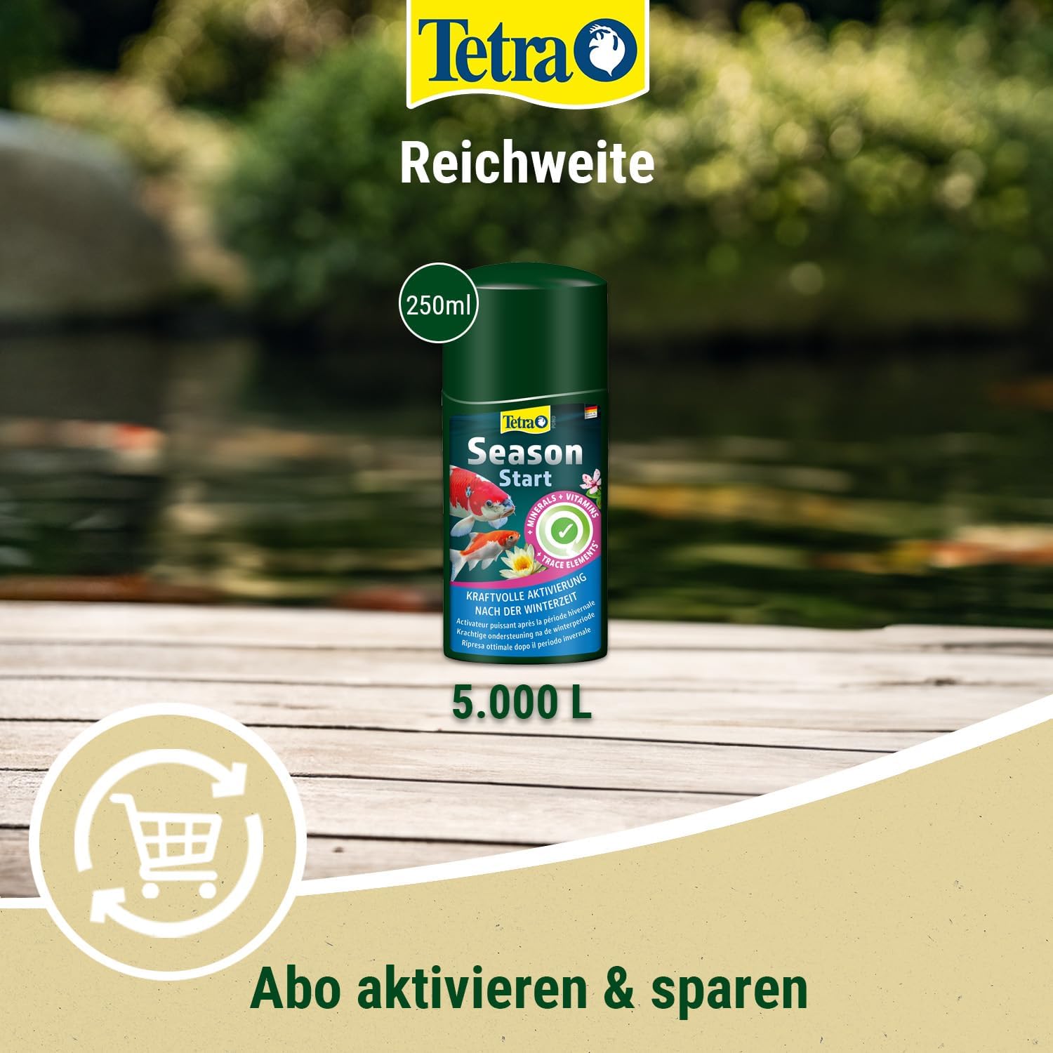 Detalle de Tetra Pond SeasonStart 250 ml – Teich nach dem Winter aktivieren