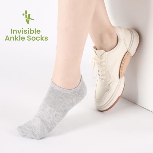 Thumbnail 4 de Niofind Bamboo Trainer Socks: No Show, Non-Slip, Multipack for Everyone