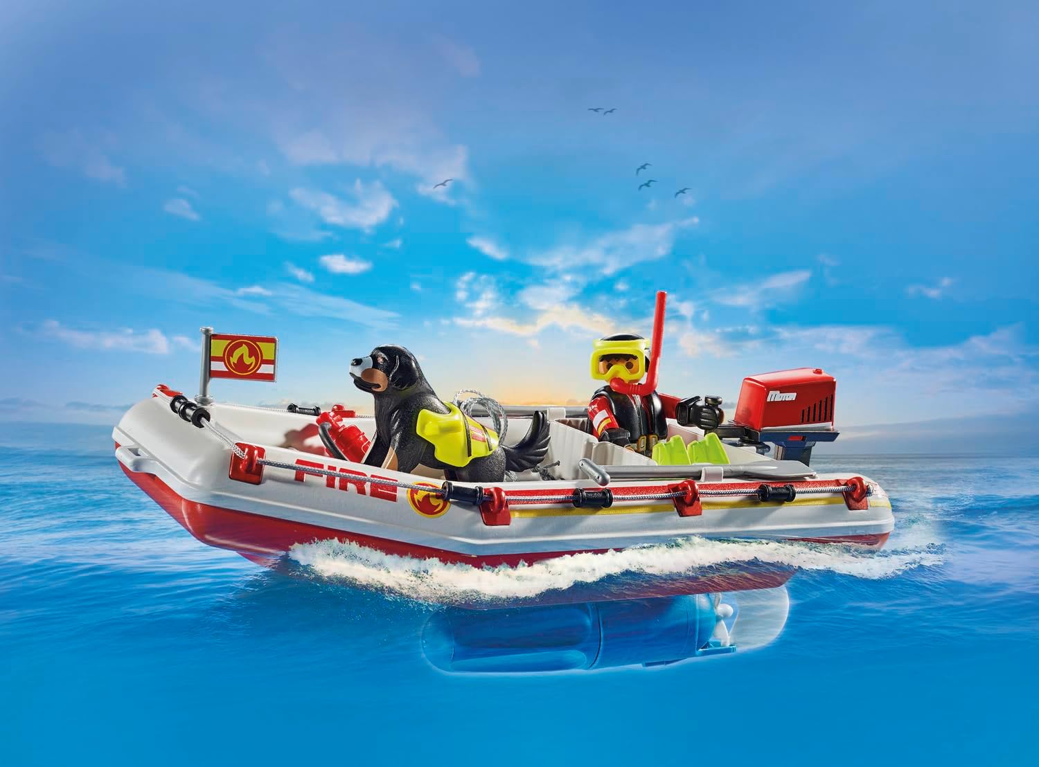 Thumbnail 6 de PLAYMOBIL 71464 Feuerwehrboot 52 Teile 🚤