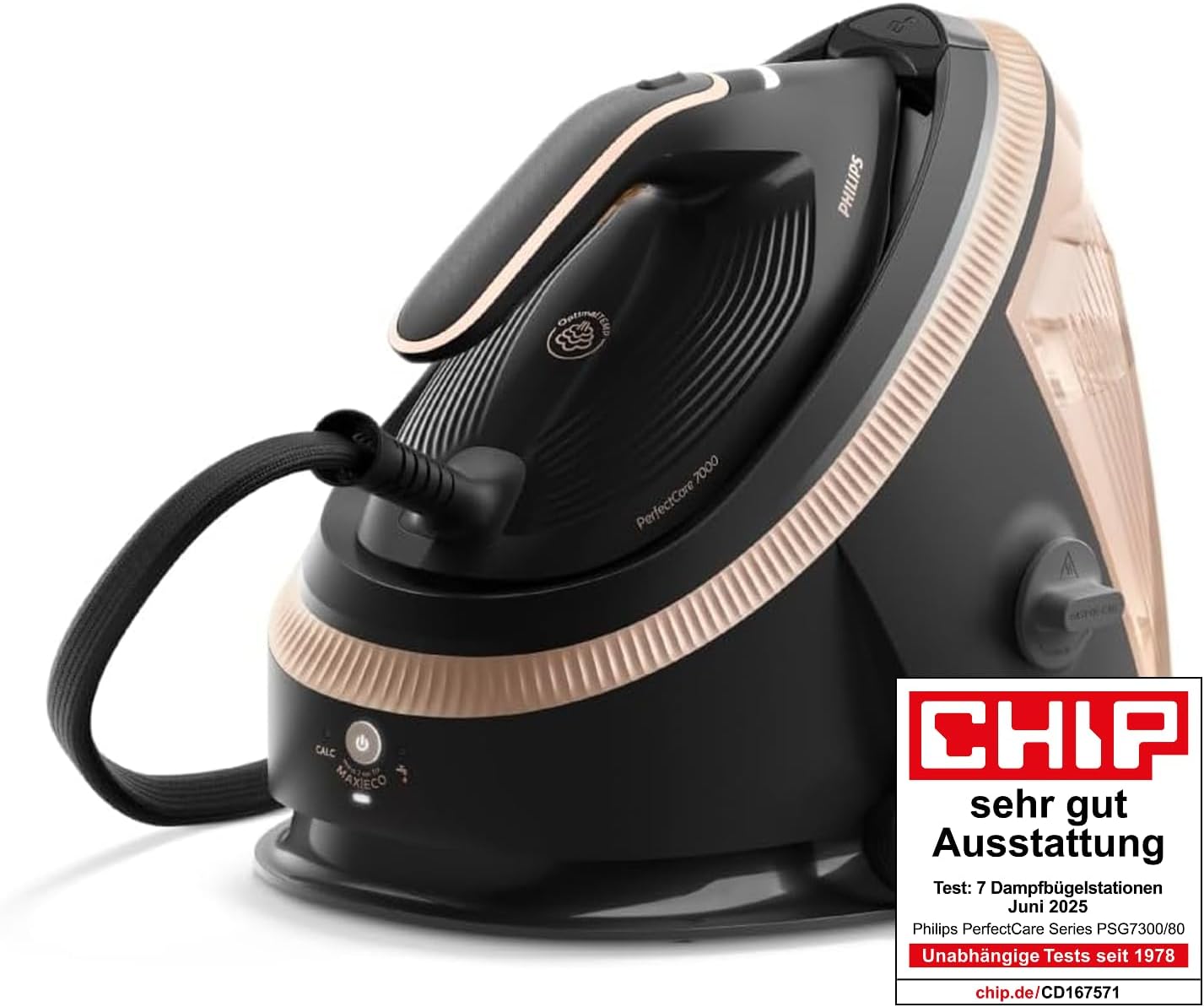 Thumbnail 1 de Philips PerfectCare 7000 Serie Dampfbügelstation PSG7300/80 – zuverlässiges, intelligentes Dampfbügeln mit großer Tankkapazität