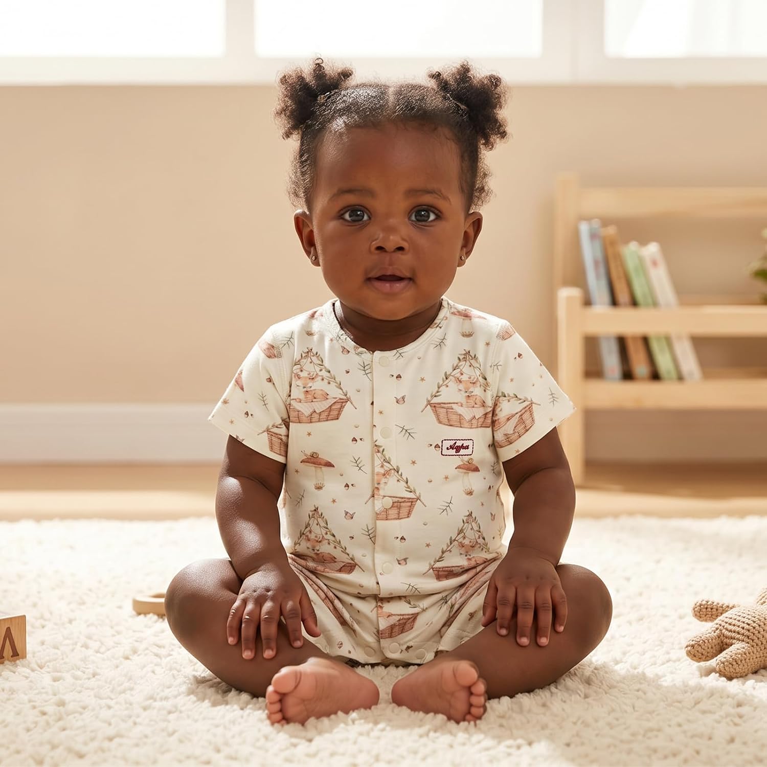 Detalle de aqpa Baby Romper in Modal Blend
