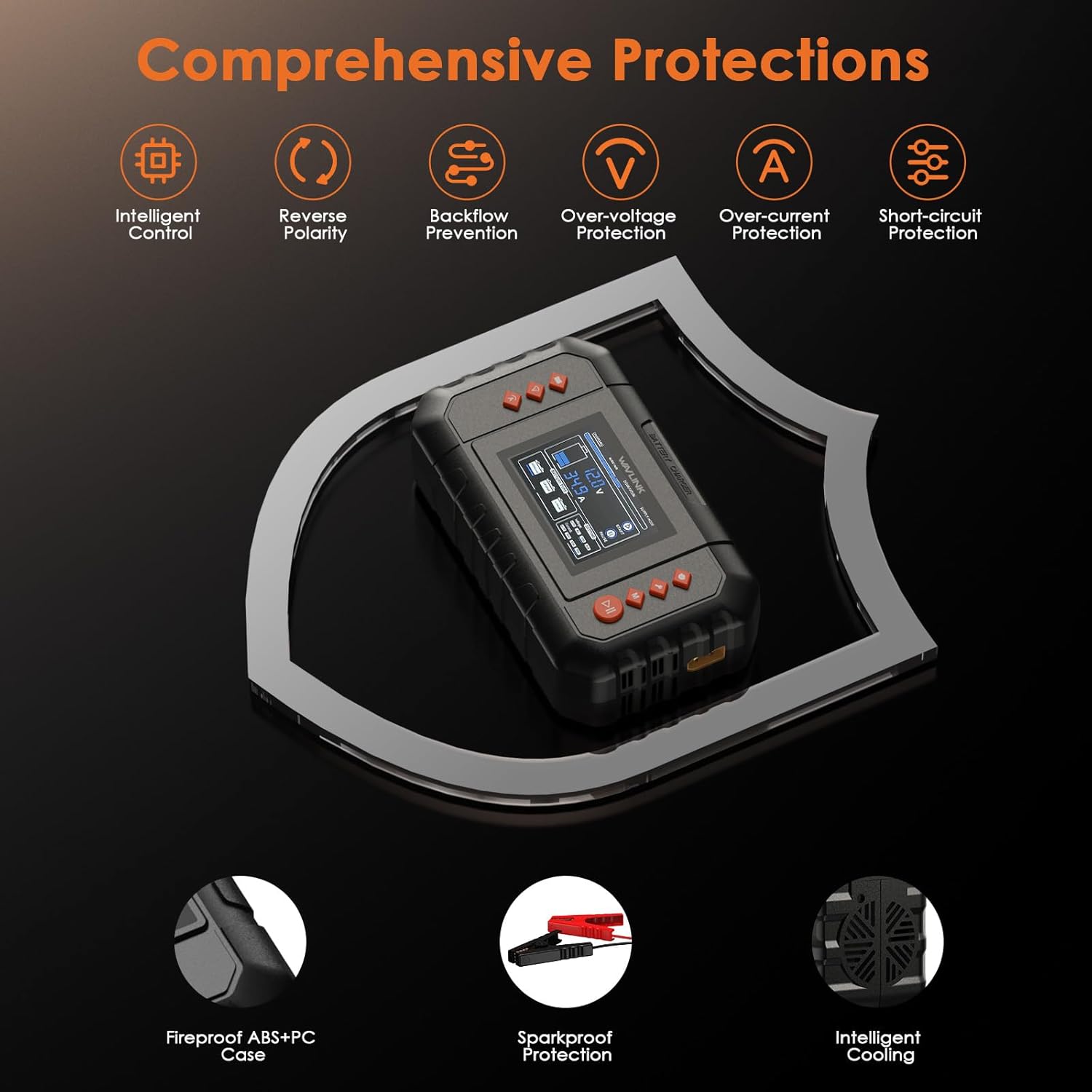 Thumbnail 4 de WAVLINK 450W Smart Battery Charger 35A ⚡