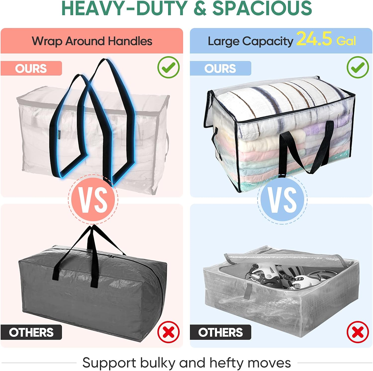 Thumbnail 3 de BALEINE Oversized Moving Bags 24 Gallon