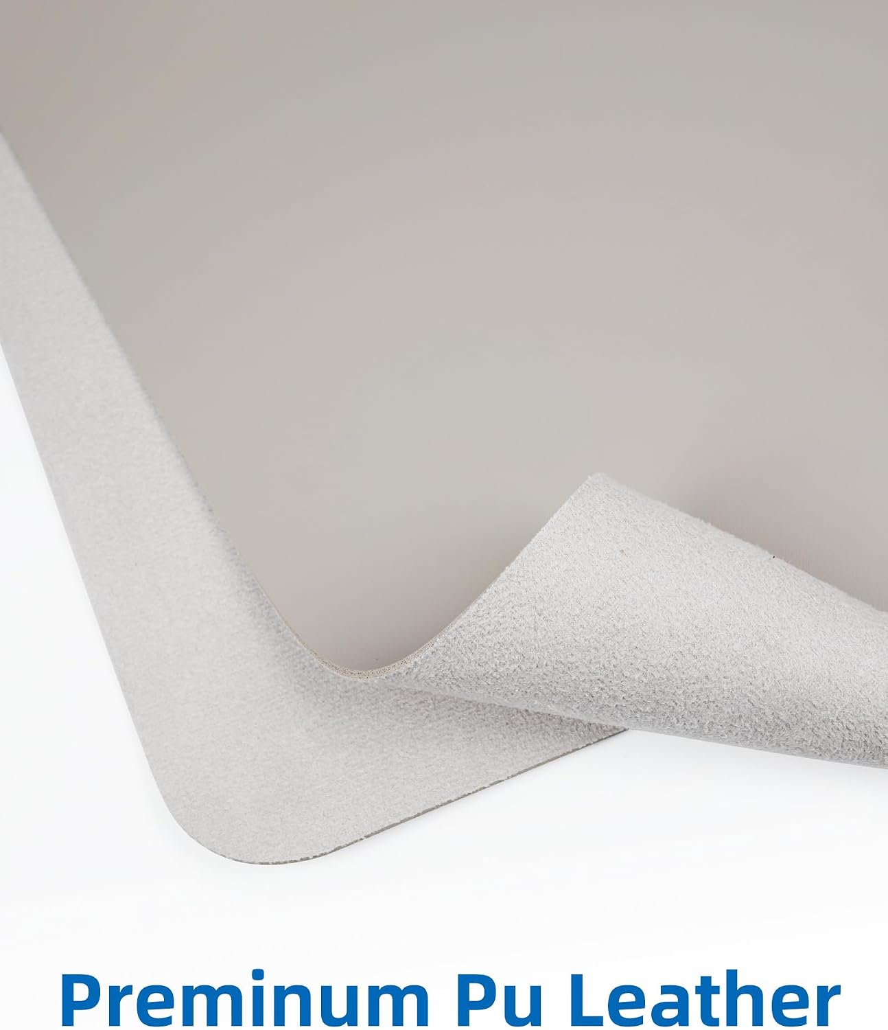 Thumbnail 2 de AFIING D-3517-Light Grye PU Leather Desk Mat, 35 x 17, Light Grey