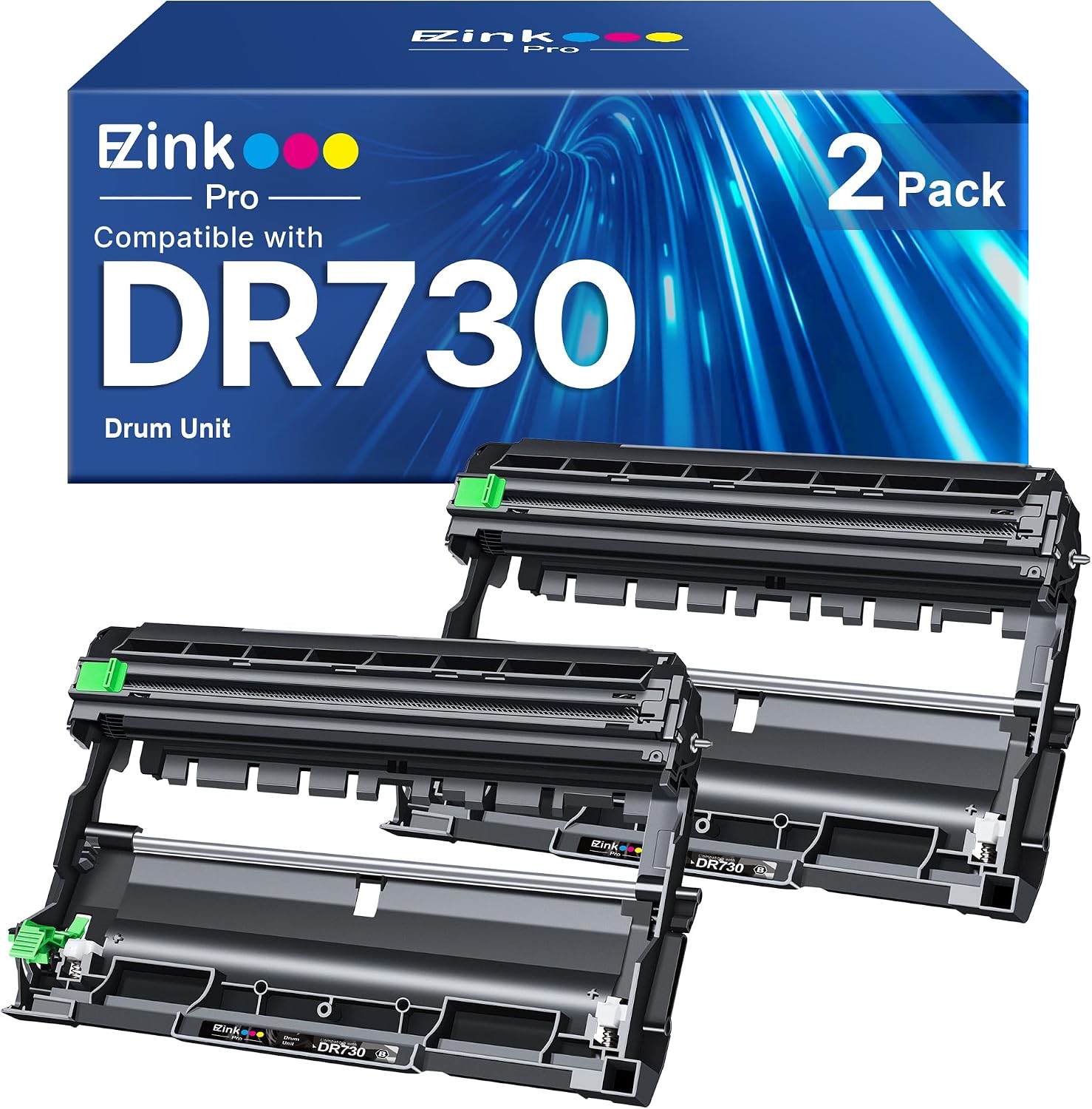 Detalle de E-Z Ink Pro DR730 Compatible Drum Unit for Brother Printers, 2-Pack