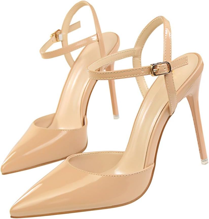 Detalle 2 de ODWTMRK Womens Fashion Sandals Closed Toe Stiletto Heels ðŸ‘